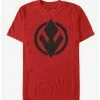 Best Pirce 🔔 Star Wars Episode IX Rise of Skywalker Red Trooper Sith Trooper Solid Emblem T-Shirt 🎉 -Star Wars Clothing Sales 12558400 hi