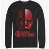 Cheap ⌛ Star Wars Episode IX Rise of Skywalker Red Trooper Split Sith Trooper Long-Sleeve T-Shirt 🛒 -Star Wars Clothing Sales 12558544 hi