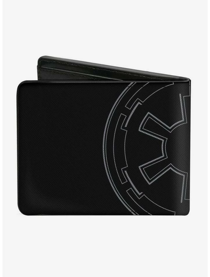 Outlet 🤩 Star Wars Aurebesh Dark Side Galactic Empire Insignia Bi-Fold Wallet ⭐ 4 Outlet 🤩 Star Wars Aurebesh Dark Side Galactic Empire Insignia Bi-Fold Wallet ⭐ - Image 2