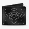 Cheap 🔥 Star Wars Imperial Star Destroyer Death Star Tie Fighters Bi-Fold Wallet 🤩
