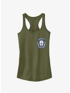 Budget ⭐ Star Wars The Mandalorian Bounty Hunter Logo 👧 Girls Tank 😉