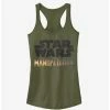 Brand new ⌛ Star Wars The Mandalorian Stacked Logo 👧 Girls Tank 🔔
