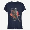 Outlet 🧨 Star Wars The Mandalorian Mandalorian Sunrise 👧 Girls T-Shirt ✔️ -Star Wars Clothing Sales 12720572 hi