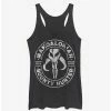 Budget ⌛ Star Wars The Mandalorian Gun For Hire 👧 Girls Heather Black Tank Top ⌛ -Star Wars Clothing Sales 12721291 hi