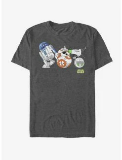 Brand new 💯 Star Wars Episode IX Rise of Skywalker Droid Lineup T-Shirt 🤩 6 Brand new 💯 Star Wars Episode IX Rise of Skywalker Droid Lineup T-Shirt 🤩 -Star Wars Clothing Sales 12732659 hi 1