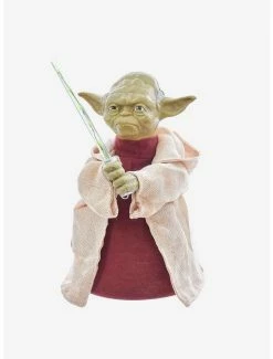 Brand new 😀 Star Wars Yoda With Led Light Saber Treetop 😍