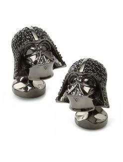 Flash Sale 🔥 Star Wars Darth Vader Crystal Helmet Cufflinks 👍