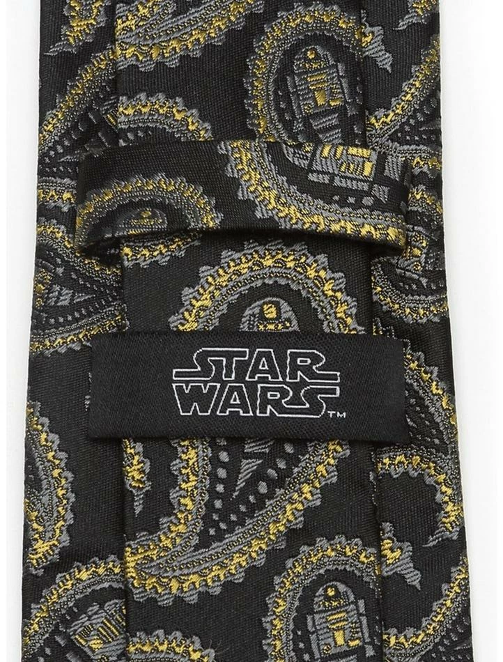 Cheapest ❤️ Star Wars R2D2 Paisley Black Tie ❤️ 4 Cheapest ❤️ Star Wars R2D2 Paisley Black Tie ❤️ - Image 2