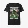 New 🔥 Star Wars Galactic Tree 🔔 Christmas Pattern T-Shirt 🛒 -Star Wars Clothing Sales 13003148 hi