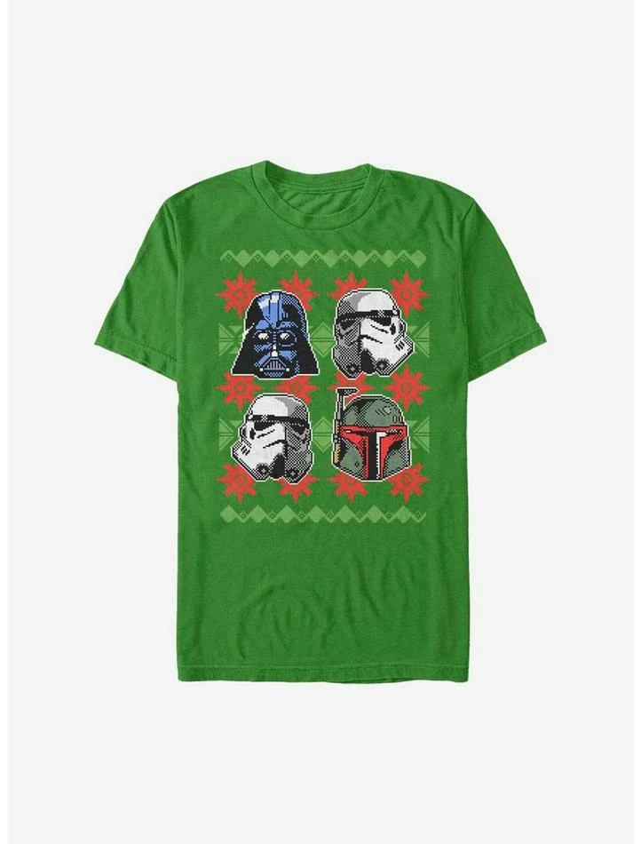 Cheapest ๐ Star Wars Holiday Faces ๐ Christmas Pattern T-Shirt ๐งจ 3 Cheapest ๐ Star Wars Holiday Faces ๐ Christmas Pattern T-Shirt ๐งจ