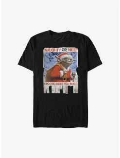 Top 10 🎁 Star Wars Naughty Or Nice Holiday T-Shirt 😍 -Star Wars Clothing Sales 13003298 hi