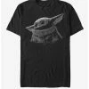 Discount 🌟 Star Wars The Mandalorian The Child Black & White T-Shirt 😀 -Star Wars Clothing Sales 13062962 hi