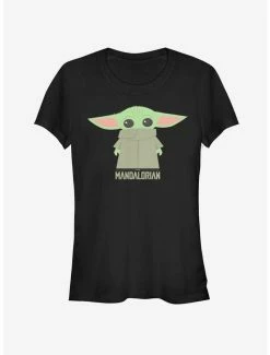 Coupon 🤩 Star Wars The Mandalorian The Child Covered Face 👧 Girls T-Shirt 🥰 -Star Wars Clothing Sales 13110397 hi