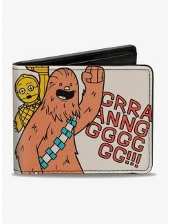 Deals โจ Star Wars Chewbacca Carrying C-3PO, R2-D2 Bi-fold Wallet ๐