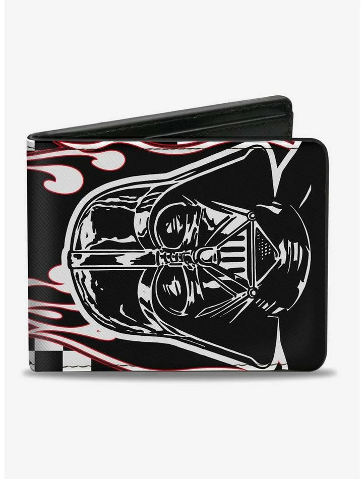 Promo ✨ Star Wars Darth Vader Flames Bi-fold Wallet ✨ 3 Promo ✨ Star Wars Darth Vader Flames Bi-fold Wallet ✨