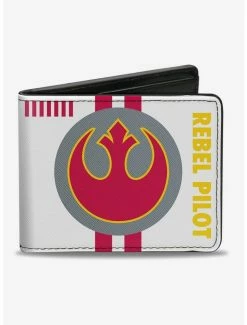 Deals ๐ Star Wars Rebel Alliance Insignia Rebel Pilot Lightsaber Bi-fold Wallet ๐