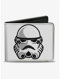 Best Pirce 🥰 Star Wars Stormtrooper Face Parts Bi-fold Wallet ✔️