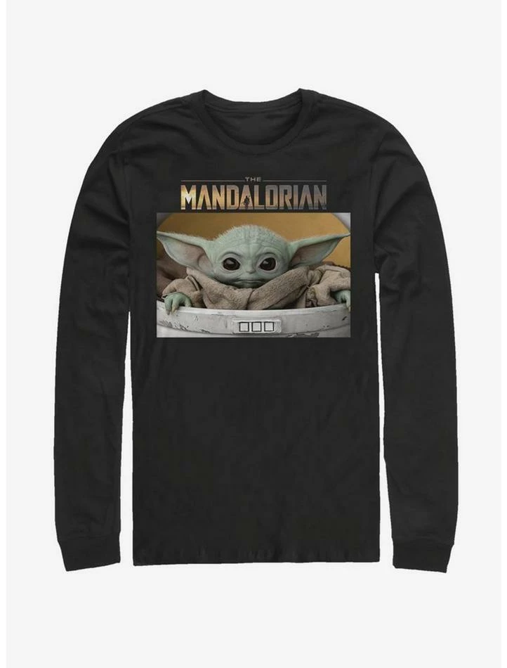 Discount 🎁 Star Wars The Mandalorian Small Box Long-Sleeve T-Shirt 🌟 3 Discount 🎁 Star Wars The Mandalorian Small Box Long-Sleeve T-Shirt 🌟