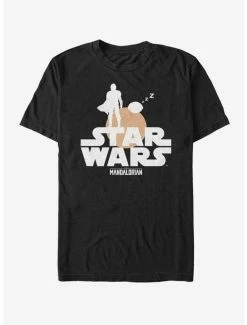 Best Sale ⭐ The Mandalorian Sunset Duo T-Shirt 🎁 -Star Wars Clothing Sales 13114409 hi 1
