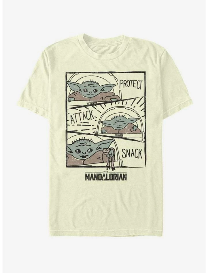 Hot Sale 🔔 Star Wars The Mandalorian The Child Doodle Panels T-Shirt ⌛ 4 Hot Sale 🔔 Star Wars The Mandalorian The Child Doodle Panels T-Shirt ⌛ - Image 2