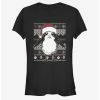 Hot Sale ✔️ Star Wars Santa Porg Ugly 🔔 Christmas 👧 Girls T-Shirt ⌛ -Star Wars Clothing Sales 13119380 hi