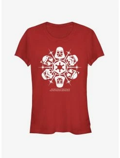 Best Sale 🤩 Star Wars Empire Dark Side Snowflake 👧 Girls T-Shirt 🔥 -Star Wars Clothing Sales 13120608 hi 1