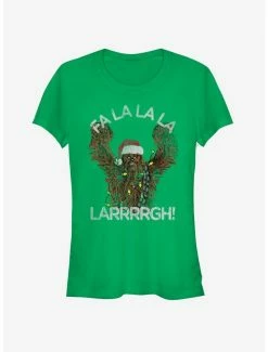 Best Sale 😍 Star Wars Santa Chewie Chewbacca Fa La Larrrrgh 👧 Girls T-Shirt 🥰 -Star Wars Clothing Sales 13120729 hi