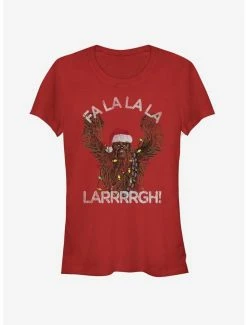 Best Sale 😍 Star Wars Santa Chewie Chewbacca Fa La Larrrrgh 👧 Girls T-Shirt 🥰 -Star Wars Clothing Sales 13120736 hi 1