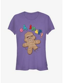 Buy 👏 Star Wars Storm Trooper Gingerbread Gingersnap 👧 Girls T-Shirt 😀