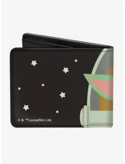 Deals ⌛ Star Wars The Mandalorian The Child Carriage Bi-fold Wallet ❤️ -Star Wars Clothing Sales 13235066 av1
