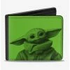 Promo 👏 Star Wars The Mandalorian My Child Can Levitate Bi-fold Wallet 💯