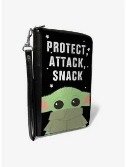 Flash Sale โ Star Wars The Mandalorian The Child Protect Attack Snack Zip-Around Wallet ๐ฅ