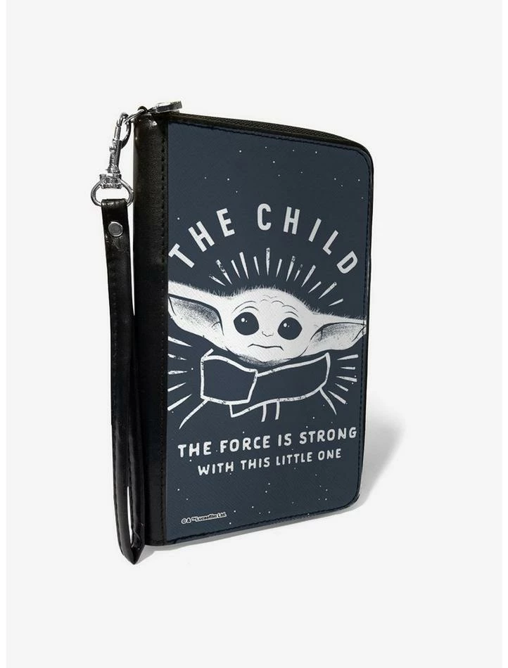 Deals ๐ Star Wars The Mandalorian The Child The Force is Strong Gray White Zip Around Wallet ๐ 3 Deals ๐ Star Wars The Mandalorian The Child The Force is Strong Gray White Zip Around Wallet ๐