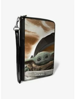 Deals โค๏ธ Star Wars The Mandalorian Child Gaze Zip-Around Wallet ๐ฏ