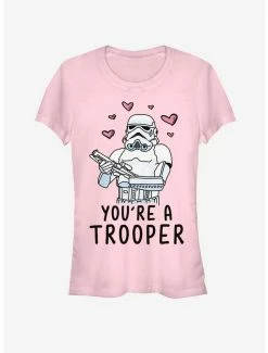 Cheapest 🛒 Star Wars Trooper Love 👧 Girls T-Shirt 🎉