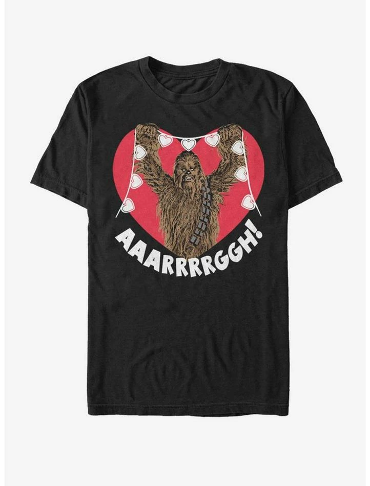 Cheap 💯 Star Wars Chewie Valentine HeartsT-Shirt 👏 3 Cheap 💯 Star Wars Chewie Valentine HeartsT-Shirt 👏