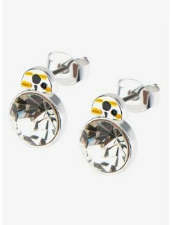 New ⭐ Star Wars Silver Plated BB8 Stud Earrings 🥰