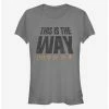 New 👍 Star Wars The Mandalorian This Is The Way Mando'a Encryption 👧 Girls T-Shirt 🎉