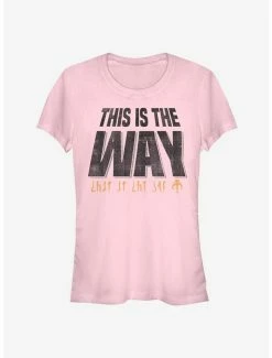 New 👍 Star Wars The Mandalorian This Is The Way Mando'a Encryption 👧 Girls T-Shirt 🎉 -Star Wars Clothing Sales 13316199 hi