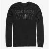 Wholesale ✔️ Star Wars The Mandalorian This Is The Way Outline Long-Sleeve T-Shirt 🧨 -Star Wars Clothing Sales 13316604 hi
