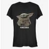 Best Sale 👍 Star Wars The Mandalorian The Child Outlined 👧 Girls T-Shirt 🎉 -Star Wars Clothing Sales 13330566 hi
