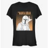 Coupon 👏 Star Wars The Mandalorian Mando Outline 👧 Girls T-Shirt 😀 -Star Wars Clothing Sales 13330926 hi