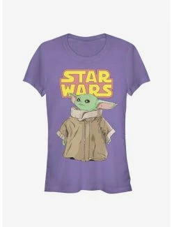 Brand new ✨ Star Wars The Mandalorian Logo The Child Gaze 👧 Girls T-Shirt ⭐