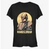 Discount 🔔 Star Wars The Mandalorian Mando Sunset Frame 👧 Girls T-Shirt 👏 -Star Wars Clothing Sales 13331032 hi