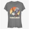 Flash Sale 🤩 Star Wars The Mandalorian Mando Sunset 👧 Girls T-Shirt ⭐ -Star Wars Clothing Sales 13331047 hi