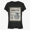 Buy 🧨 Star Wars The Mandalorian Wanted The Child Poster 👧 Girls T-Shirt 👏 -Star Wars Clothing Sales 13331279 hi