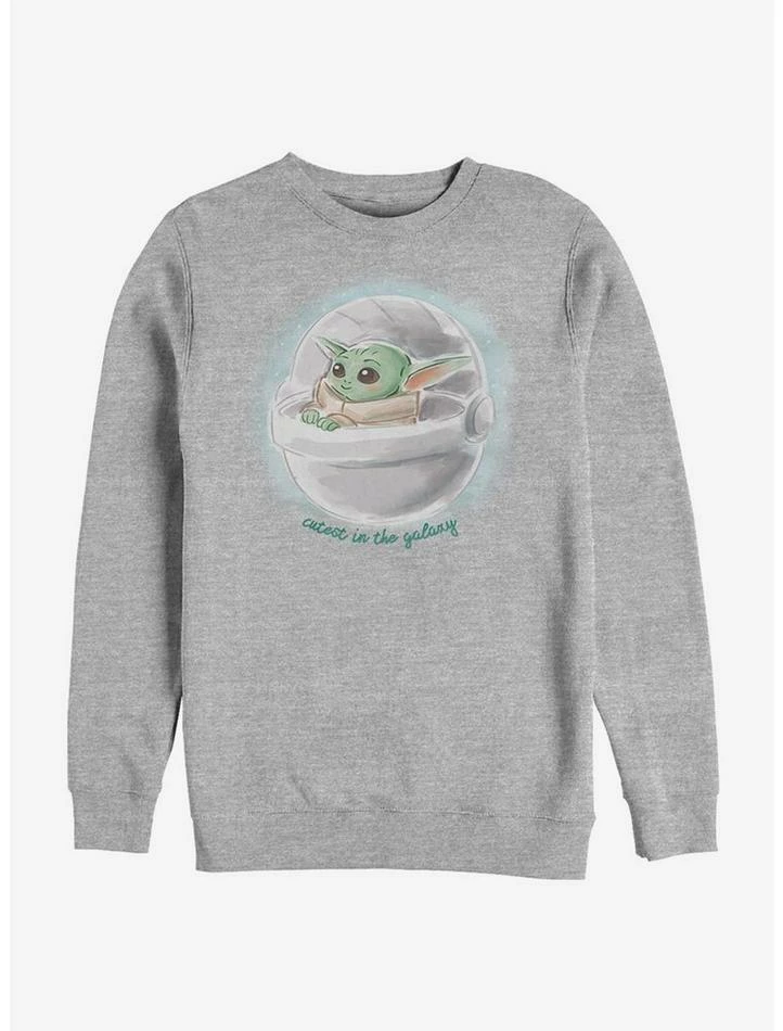 Best deal 😍 Star Wars The Mandalorian The Child Cutest In The Galaxy Crew Sweatshirt 🌟 3 Best deal 😍 Star Wars The Mandalorian The Child Cutest In The Galaxy Crew Sweatshirt 🌟