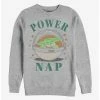 Promo ✔️ Star Wars The Mandalorian The Child Power Nap Crew Sweatshirt 👍 -Star Wars Clothing Sales 13331410 hi