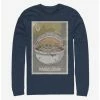 New 🤩 Star Wars The Mandalorian The Child Poster Long-Sleeve T-Shirt 😀 -Star Wars Clothing Sales 13331604 hi