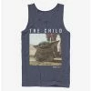Outlet 🧨 Star Wars The Mandalorian The Child Text Photoreal Tank 👏 -Star Wars Clothing Sales 13332174 hi